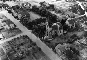 1933 Luftbild Herz Jesu Kirche